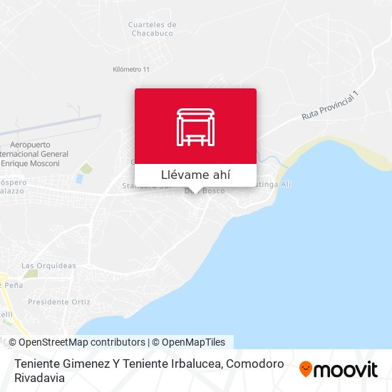 Mapa de Teniente Gimenez Y Teniente Irbalucea