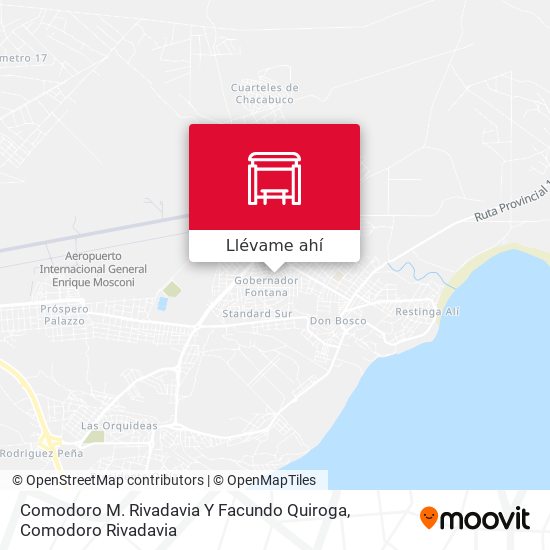 Mapa de Comodoro M. Rivadavia Y Facundo Quiroga