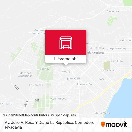 Mapa de Av. Julio A. Roca Y Diario La República