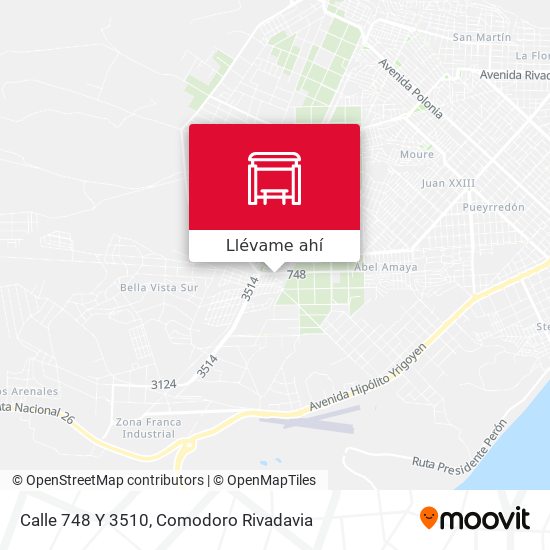 Mapa de Calle 748 Y 3510