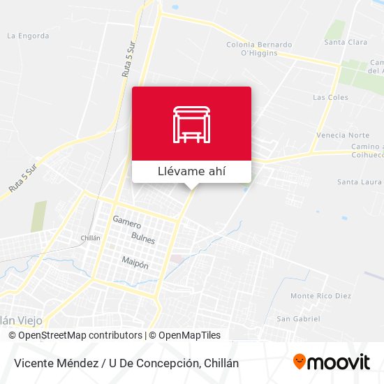 Mapa de Vicente Méndez / U De Concepción