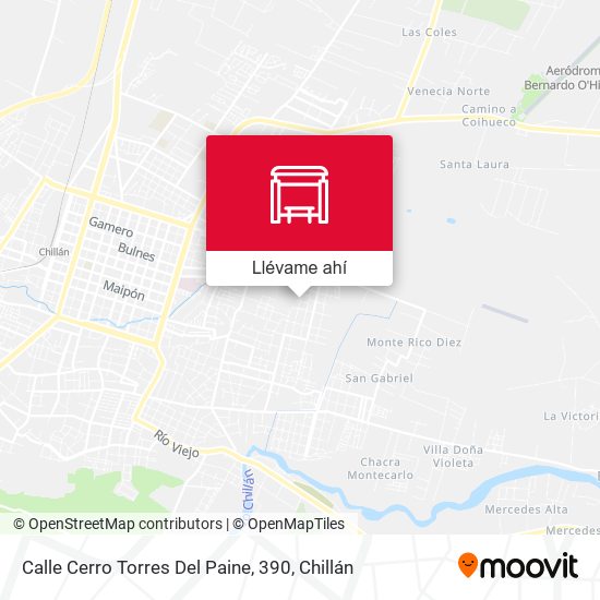 Mapa de Calle Cerro Torres Del Paine, 390