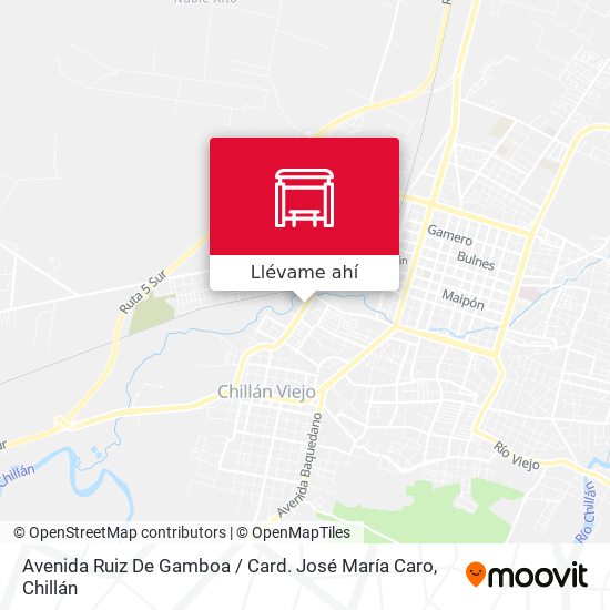 Mapa de Avenida Ruiz De Gamboa / Card. José María Caro