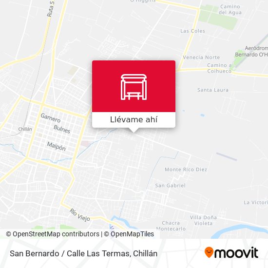 Mapa de San Bernardo / Calle Las Termas