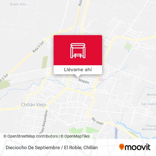 Mapa de Dieciocho De Septiembre / El Roble