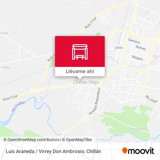 Mapa de Luis Araneda / Virrey Don Ambrosio