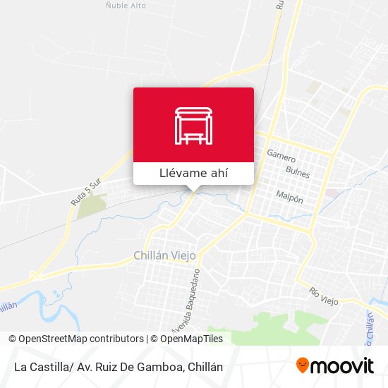 Mapa de La Castilla/ Av. Ruiz De Gamboa
