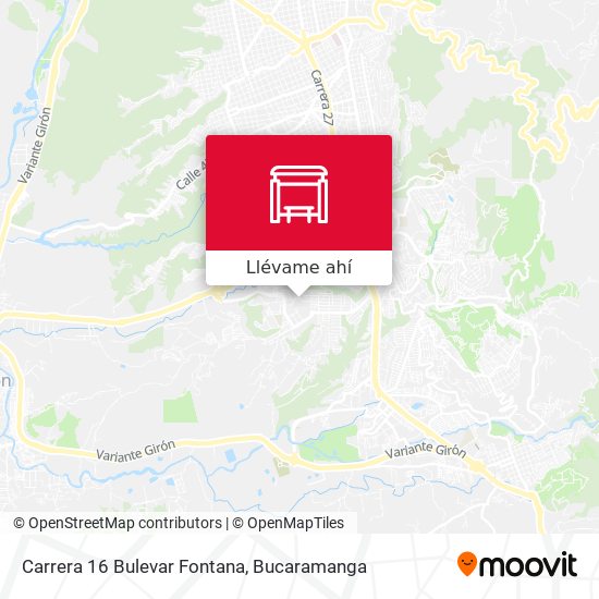 Mapa de Carrera 16 Bulevar Fontana