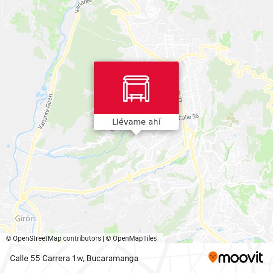 Mapa de Calle 55 Carrera 1w