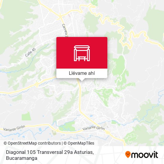 Mapa de Diagonal 105 Transversal 29a Asturias