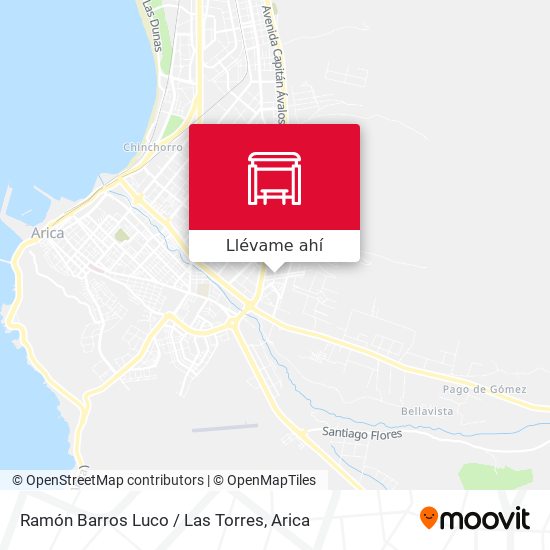 Mapa de Ramón Barros Luco / Las Torres