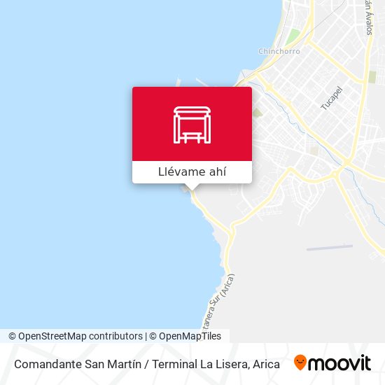 Mapa de Comandante San Martín / Terminal La Lisera