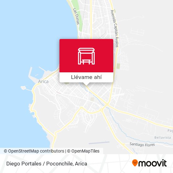 Mapa de Diego Portales / Poconchile