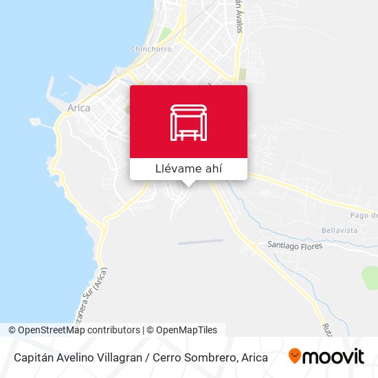 Mapa de Capitán Avelino Villagran / Cerro Sombrero