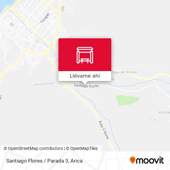 Mapa de Santiago Flores / Parada 3