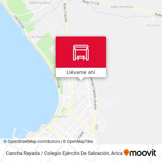 Mapa de Cancha Rayada / Colegio Ejército De Salvación