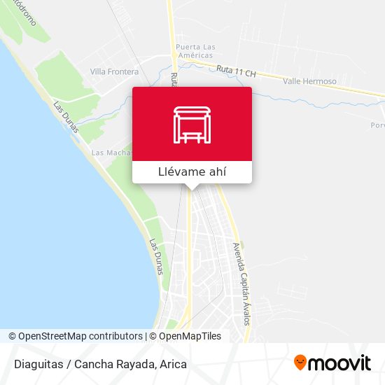 Mapa de Diaguitas / Cancha Rayada