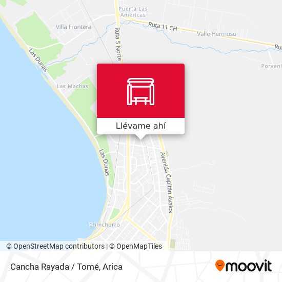 Mapa de Cancha Rayada / Tomé