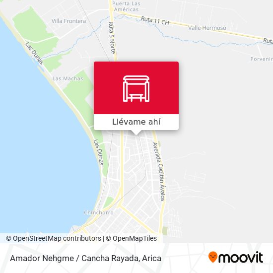 Mapa de Amador Nehgme / Cancha Rayada