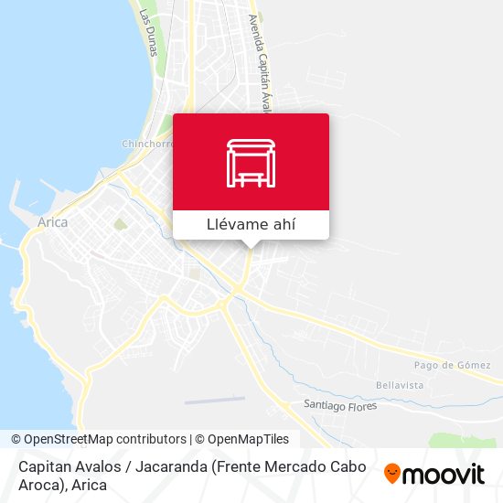Mapa de Capitan Avalos / Jacaranda (Frente Mercado Cabo Aroca)