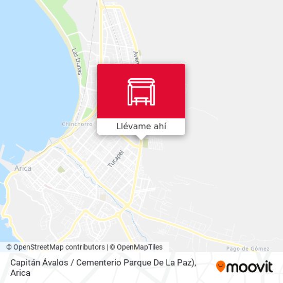 Mapa de Capitán Ávalos / Cementerio Parque De La Paz)