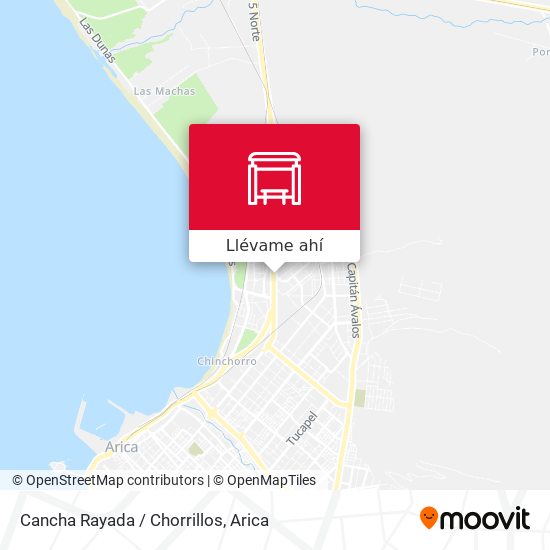 Mapa de Cancha Rayada / Chorrillos