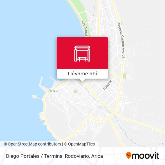 Mapa de Diego Portales / Terminal Rodoviario