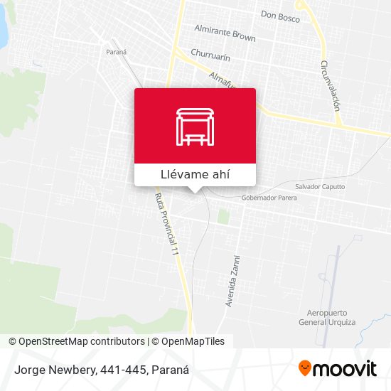 Mapa de Jorge Newbery, 441-445