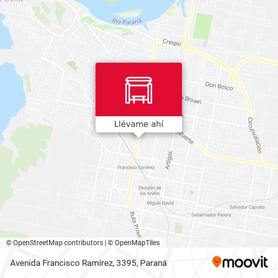 Mapa de Avenida Francisco Ramírez, 3395