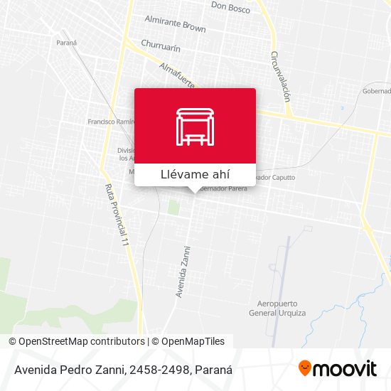 Mapa de Avenida Pedro Zanni, 2458-2498