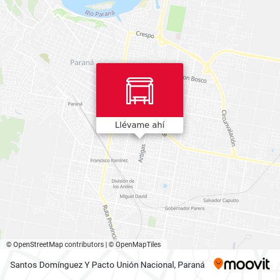 Mapa de Santos Domínguez Y Pacto Unión Nacional