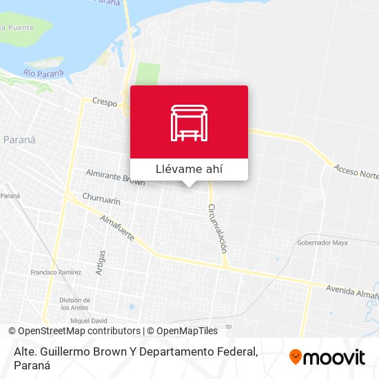 Mapa de Alte. Guillermo Brown Y Departamento Federal
