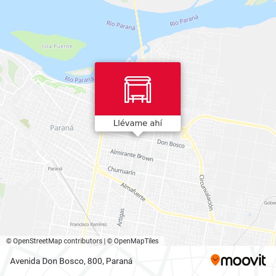 Mapa de Avenida Don Bosco, 800