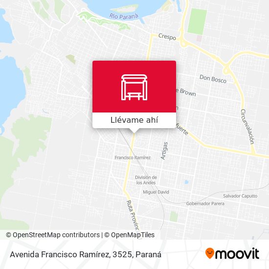 Mapa de Avenida Francisco Ramírez, 3525