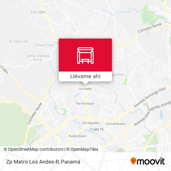Mapa de Zp Metro Los Andes-R