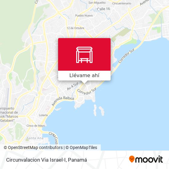Mapa de Circunvalacion Via Israel-I