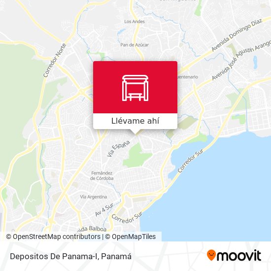 Mapa de Depositos De Panama-I