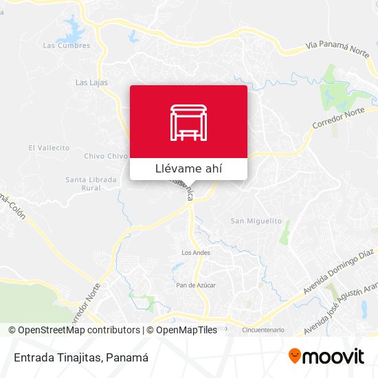 Mapa de Entrada Tinajitas