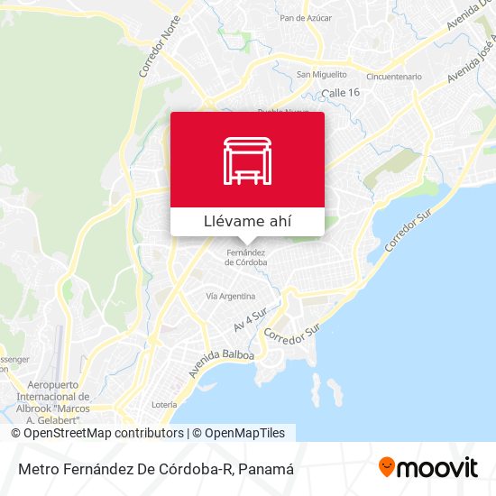 Mapa de Metro Fernández De Córdoba-R