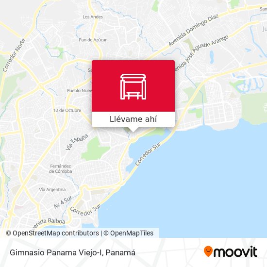 Mapa de Gimnasio Panama Viejo-I