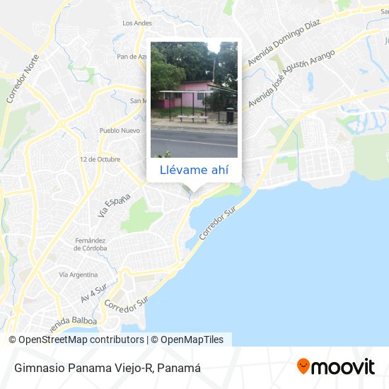Mapa de Gimnasio Panama Viejo-R