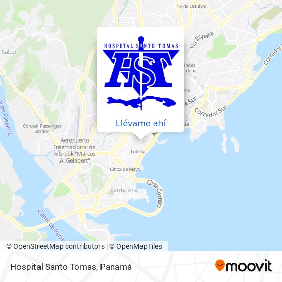 Mapa de Hospital Santo Tomas
