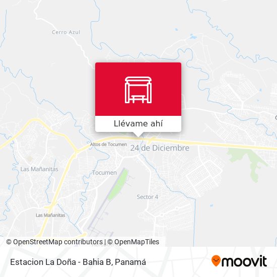 Mapa de Estacion La Doña - Bahia B