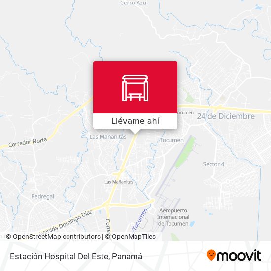 Mapa de Estación Hospital Del Este