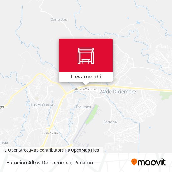 Mapa de Estación Altos De Tocumen