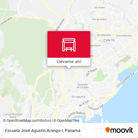 Mapa de Escuela José Agustín Arango-I