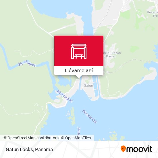 Mapa de Gatún Locks