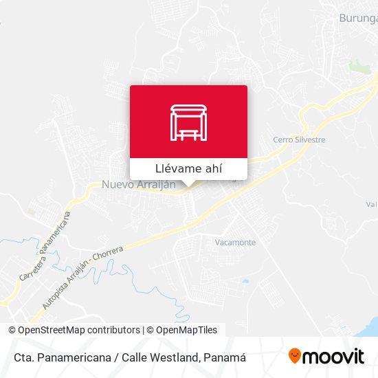 Mapa de Cta. Panamericana / Calle Westland