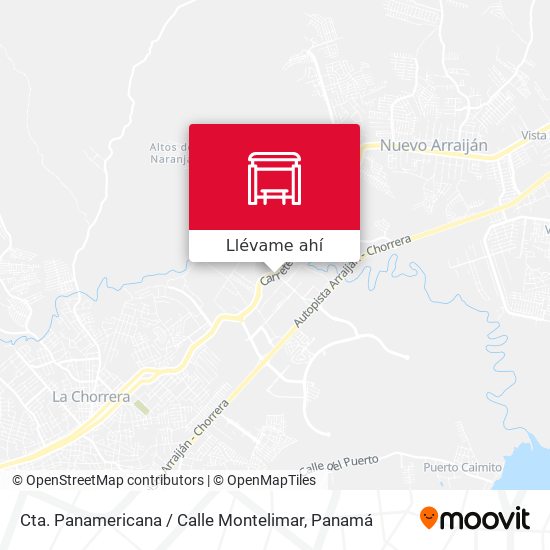 Mapa de Cta. Panamericana / Calle Montelimar