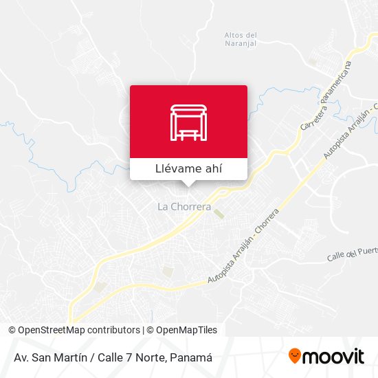 Mapa de Av. San Martín / Calle 7 Norte